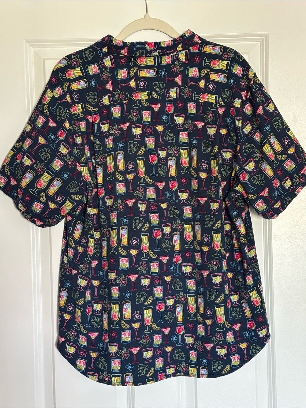 Tommy Bahama Veracruz Cay Electric Cocktails Camp Shirt - Horizon Blue, size L - Picture 2 of 6